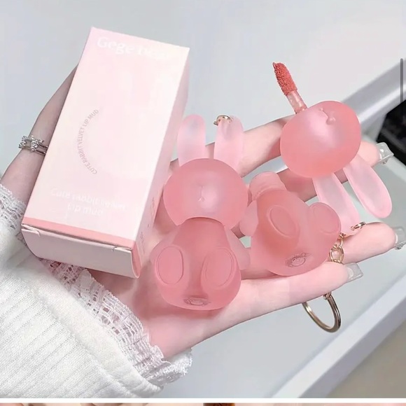 Gege bear cute bunny keychain lipstick matte in #1 - Picture 3 of 9